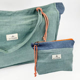 Bolsa Média <tc>Pack</tc> Linho Verde + <tc>Nécessaire</tc>