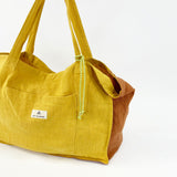 Mustard Linen <tc>Pack</tc> Medium Bag + <tc>Toiletry Bag</tc>