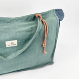 Green Linen <tc>Pack</tc> Medium Bag + <tc>Toiletry Bag</tc>