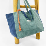 Bolsa Shopper Pack de Linho Verde e <tc>Nécessaire</tc>