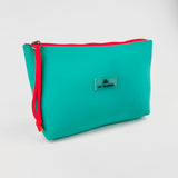 Turquoise Neoprene Handbag