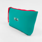 Sac à main en néoprène turquoise